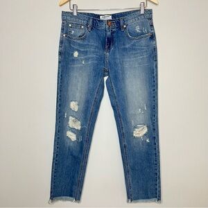 Distressed Blue Women's Jeans